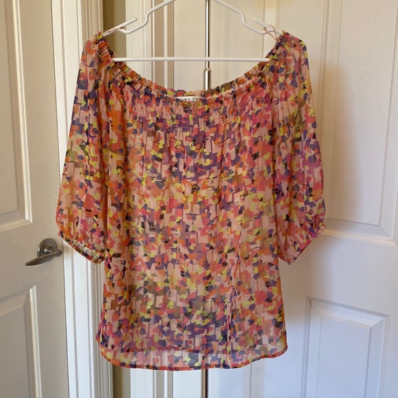 Trina Turk Off Shoulder Top - Picture 1 of 4